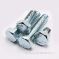 8.8 Gred Blue White Zinc Plated Hexagon Flat Bolts DIN933